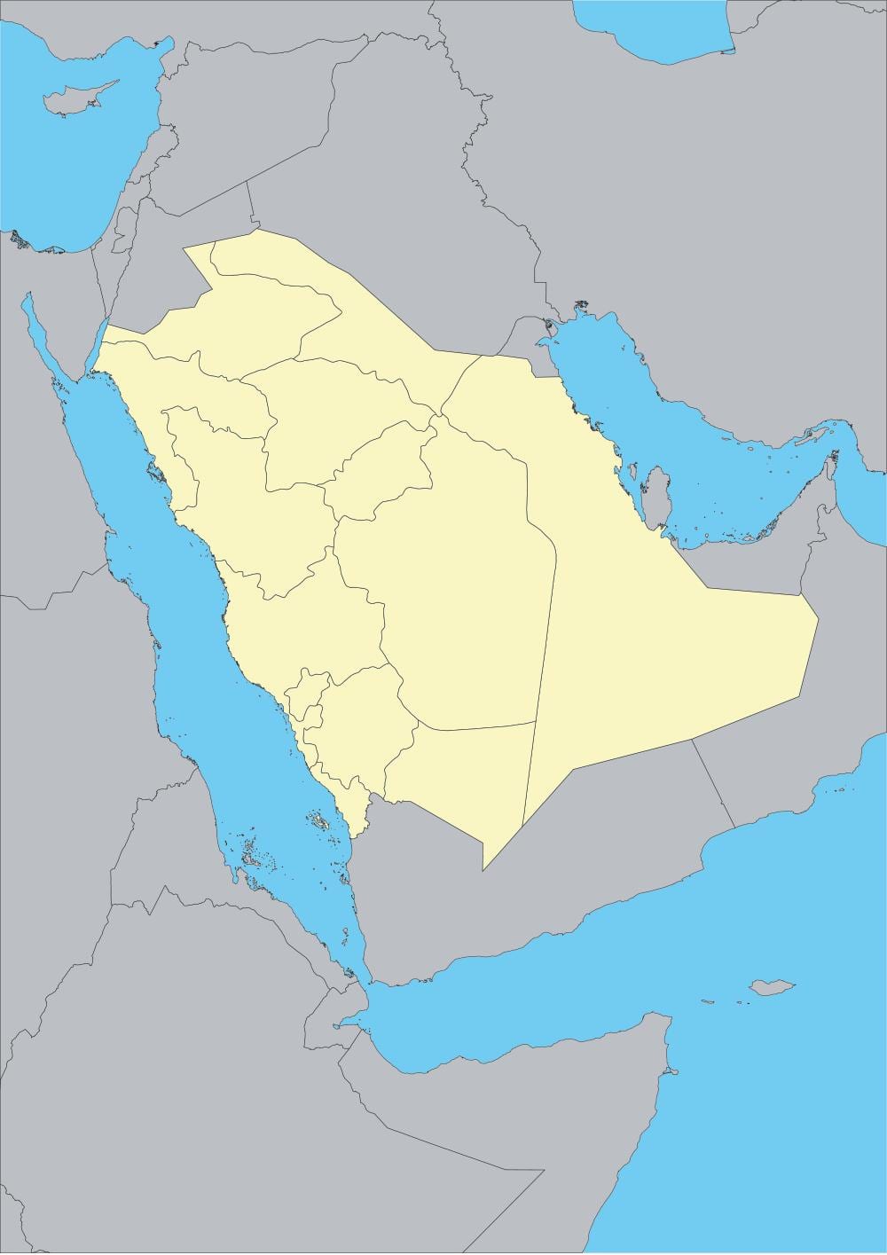KSA векторна карта 