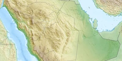 Карта на Саудитска Арабия планината