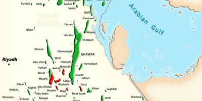 Карта манифа в Саудитска Арабия